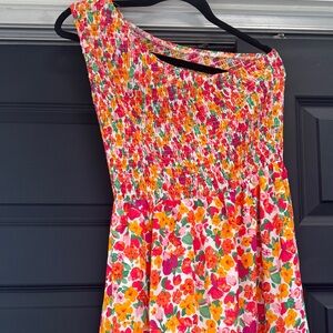 Floral One-Shoulder Dress
